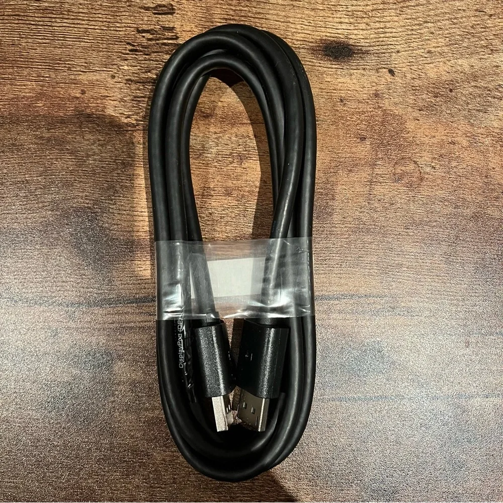 NEW! DisplayPort (DP) to DisplayPort Cable 6ft Black Monitor Video Cable